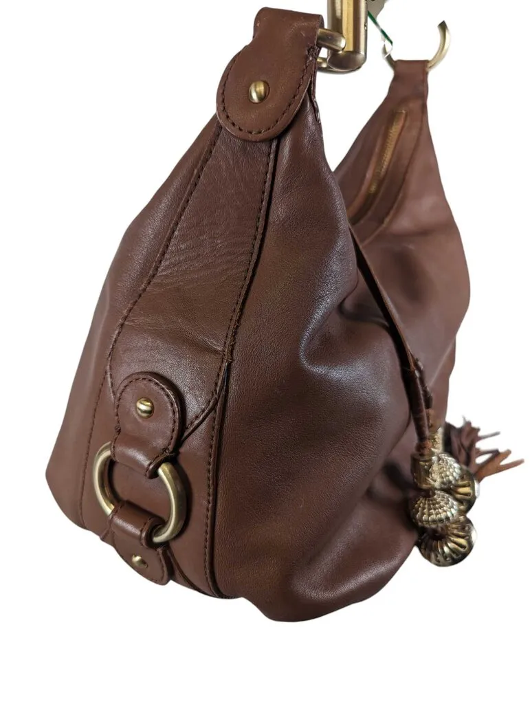 R Braided Strap Slouch Bag