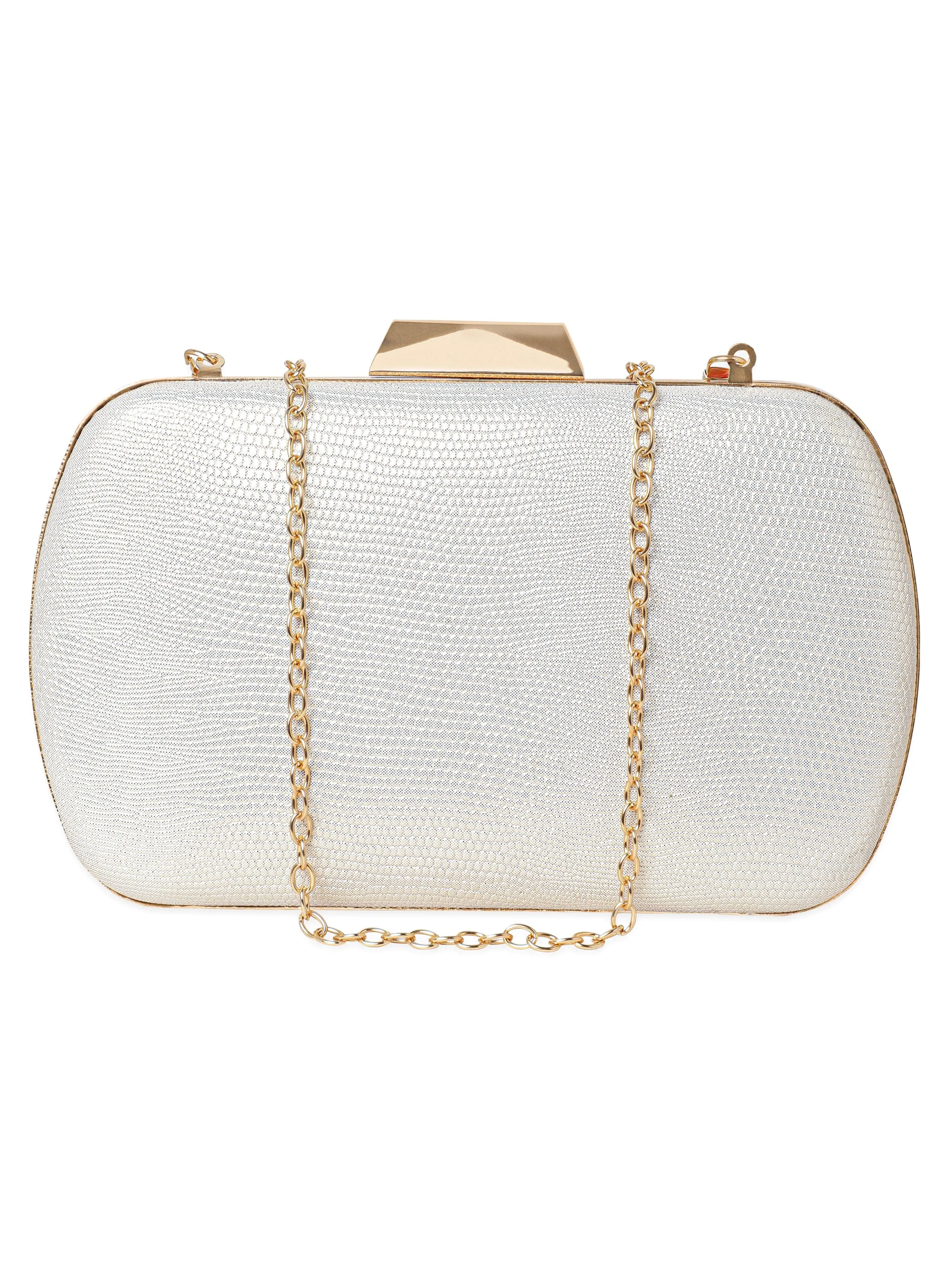 Rubans Mystical Radiance: Handcrafted Shimmery Clutch