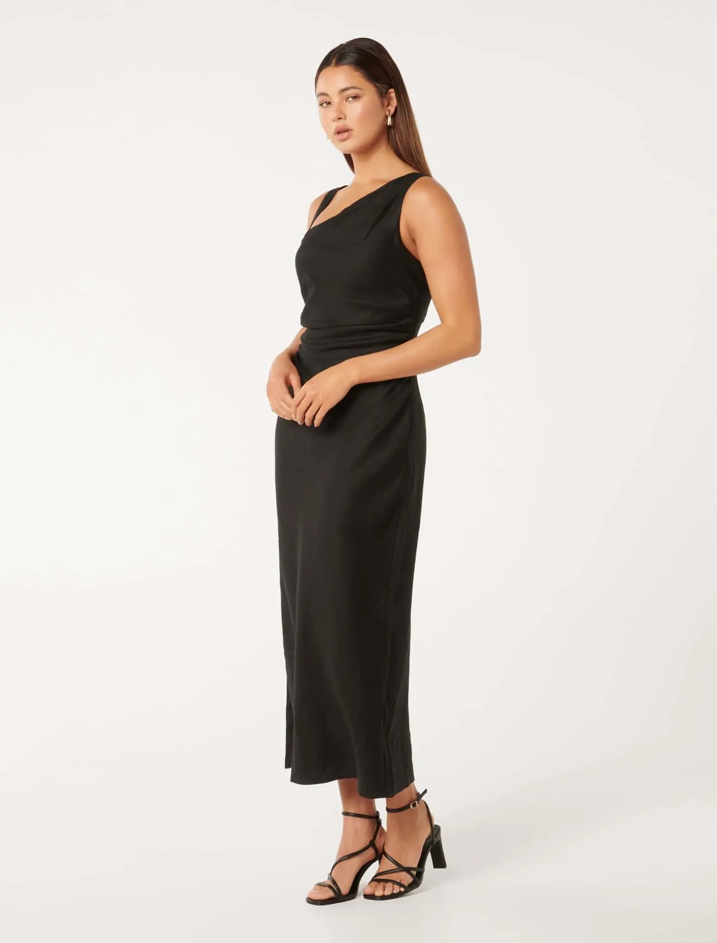 Sadie Linen Midi Dress Dress