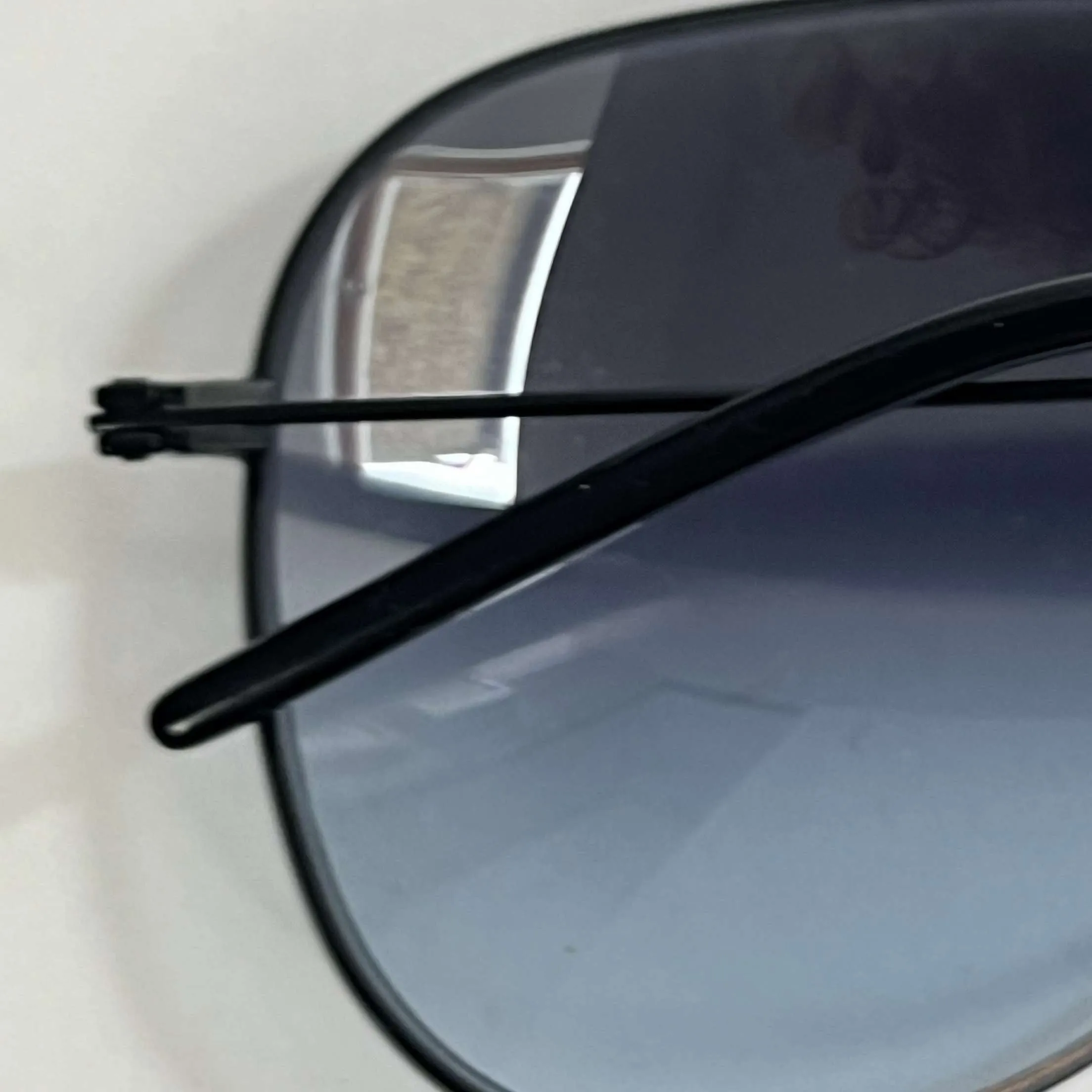 Saint Laurent Black & Grey Aviator Sunglasses