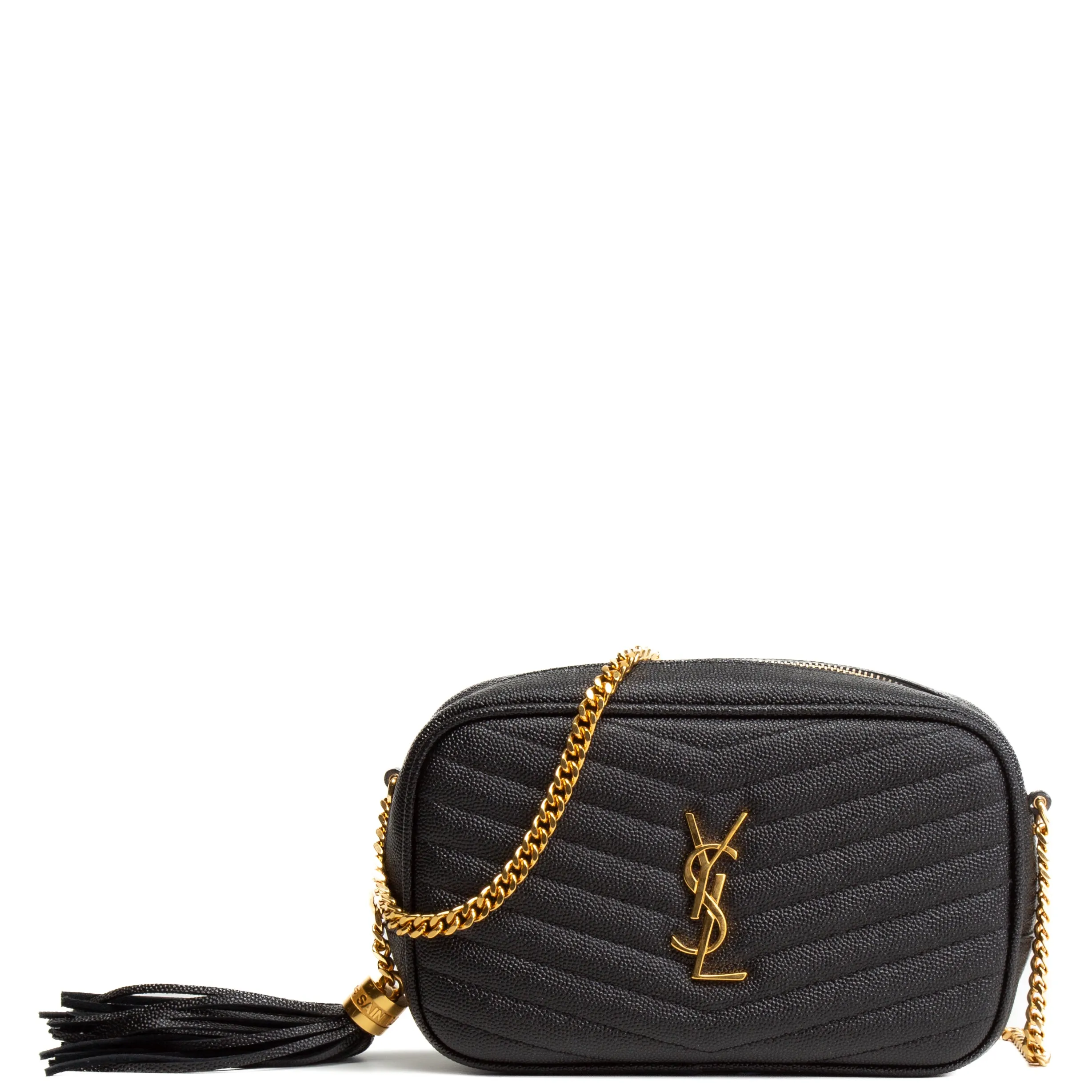 SAINT LAURENT Mini Lou Camera Bag - Black