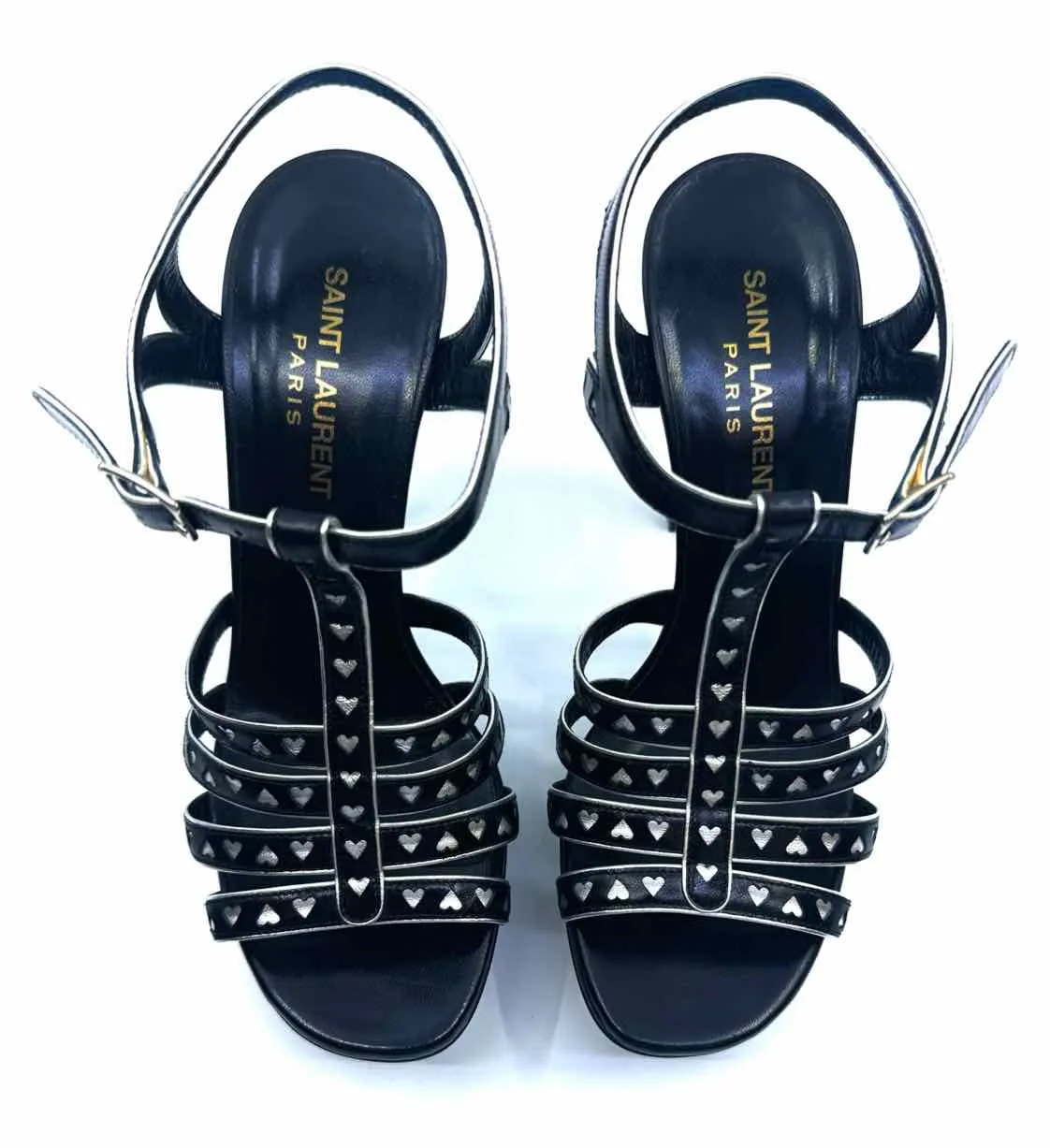 SAINT LAURENT Platform Sandals |  Size 7.5