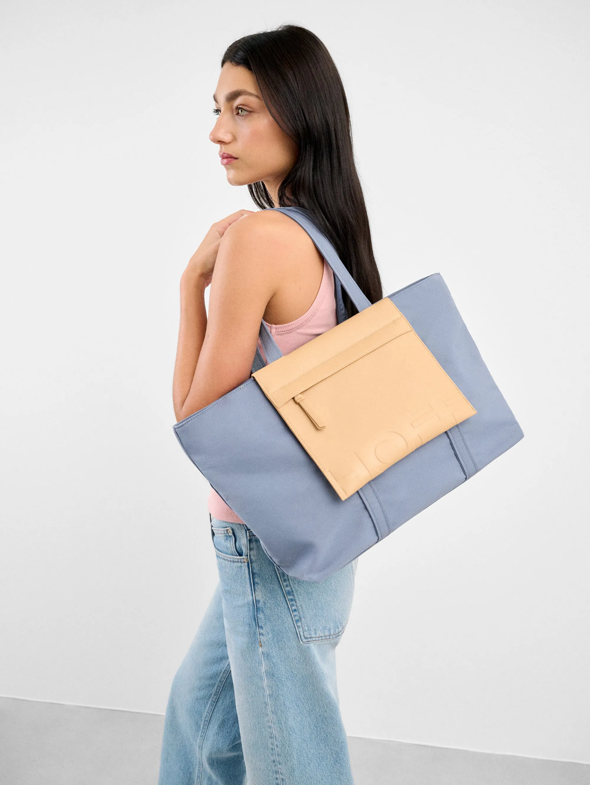 SHOPPER NYLON DAILY AZUL