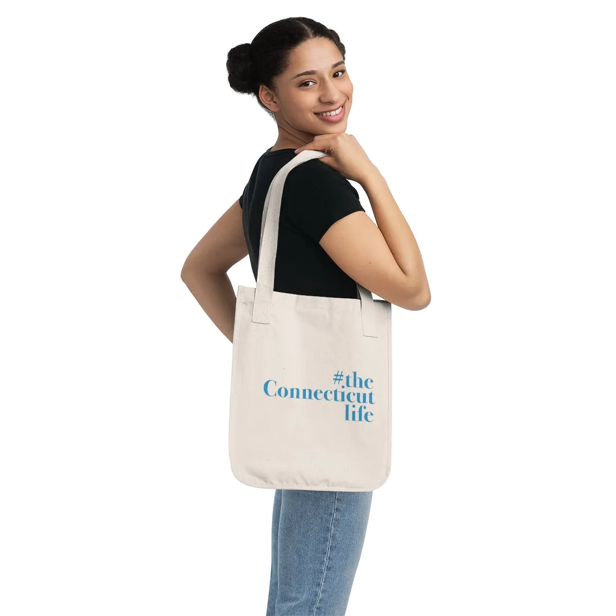 #theconnecticutlife Organic Canvas Tote Bag