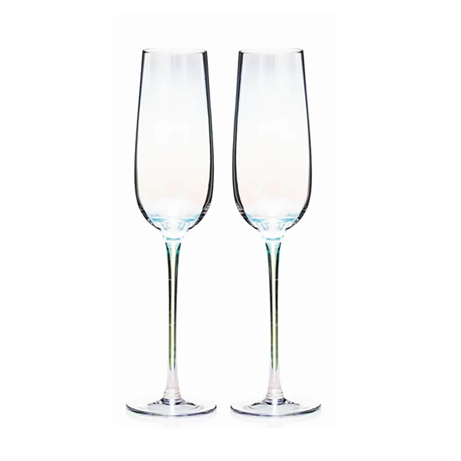 Unicorn Lustre Flute Prosecco Glasses Pair