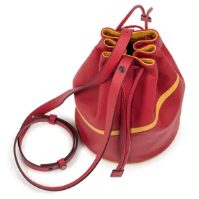 WOMEN'S BLOOP LEATHER BUCKET BAG