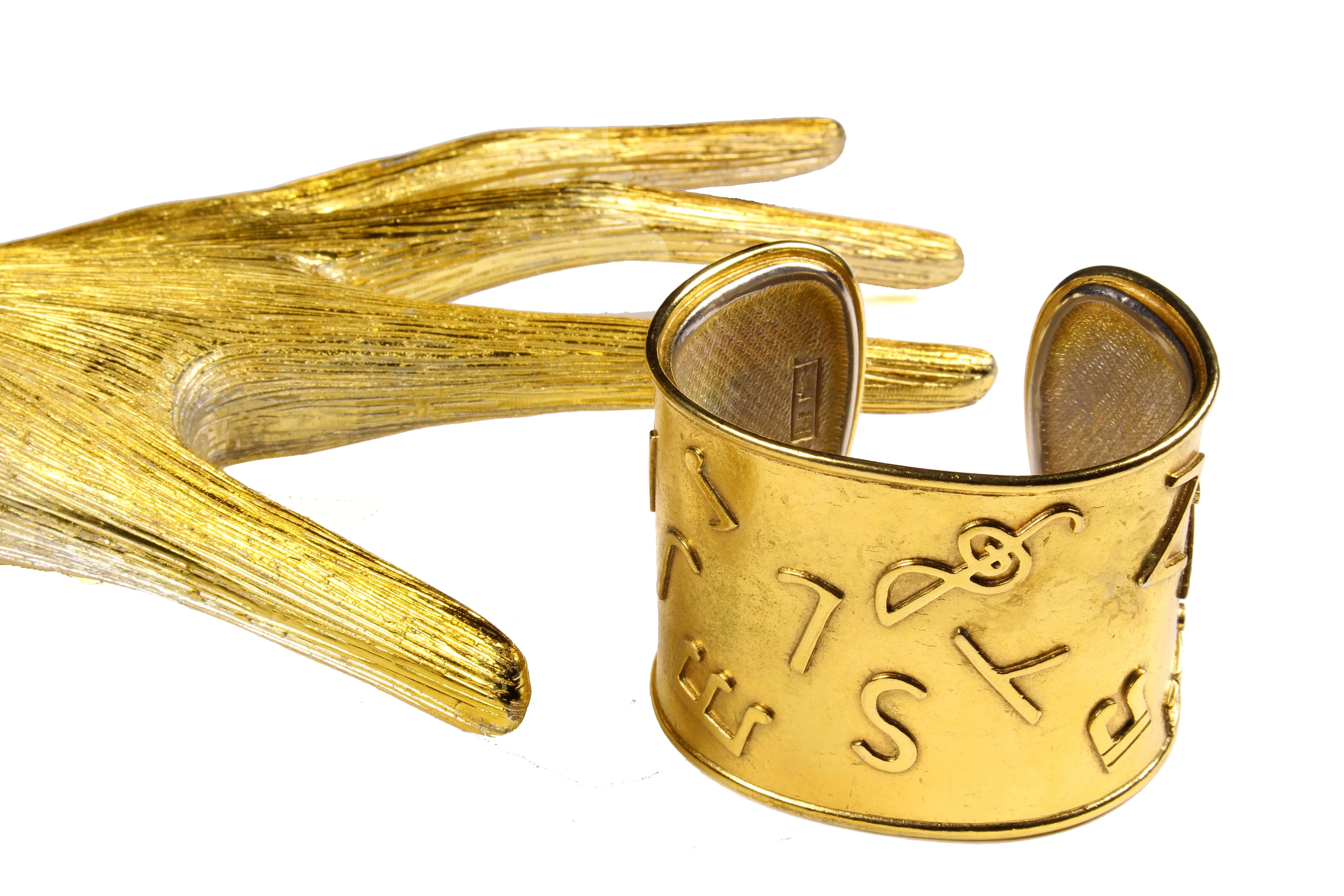 YVES SAINT LAURENT Jazz cuff bracelet