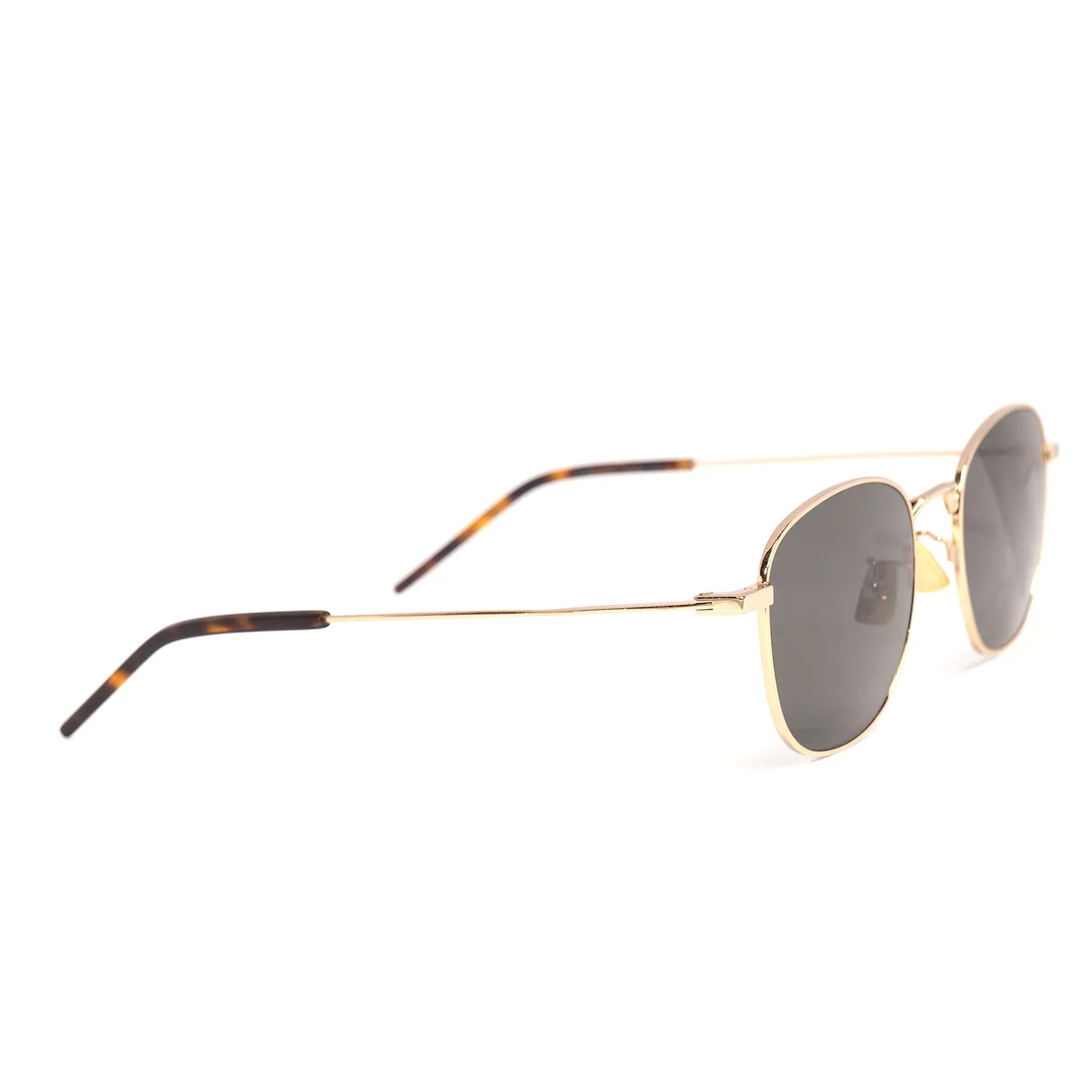 YVES SAINT LAURENT METAL SUNGLASSES IN GOLD-GREY