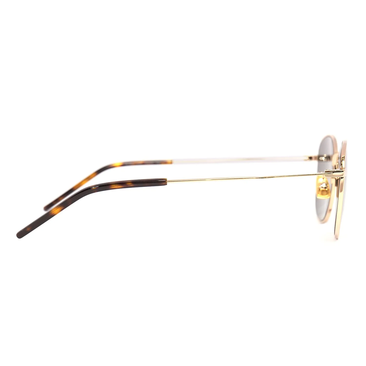 YVES SAINT LAURENT METAL SUNGLASSES IN GOLD-GREY