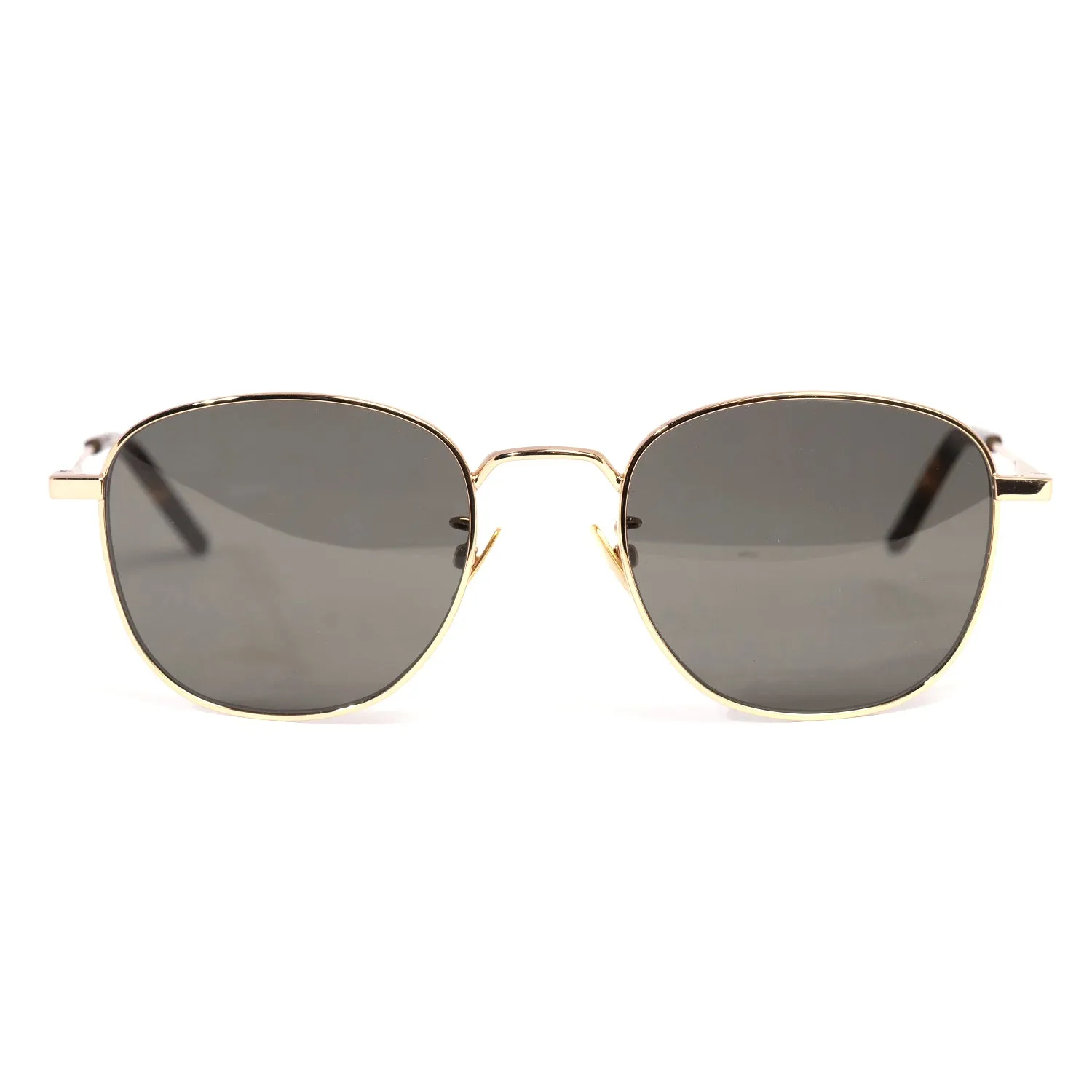 YVES SAINT LAURENT METAL SUNGLASSES IN GOLD-GREY