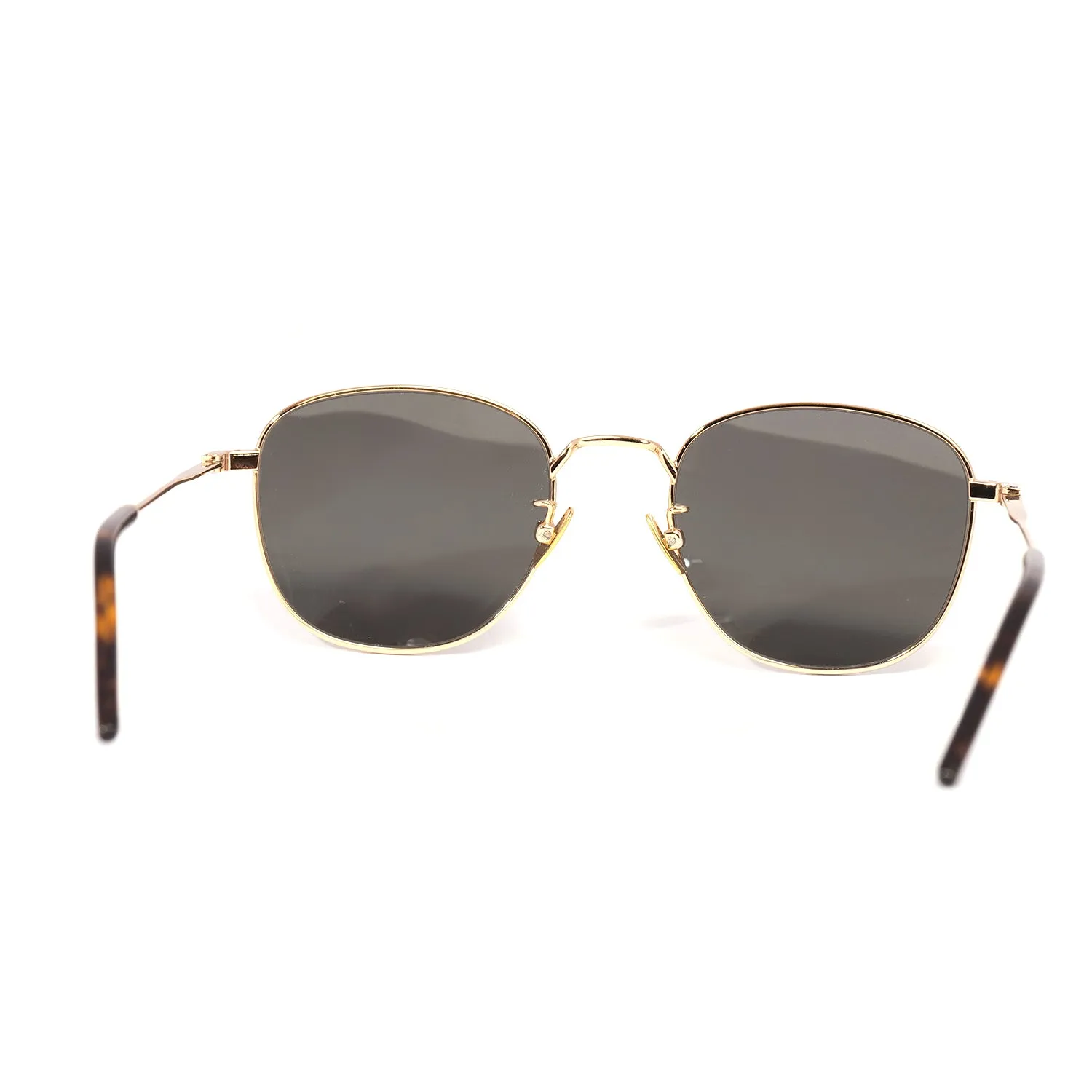 YVES SAINT LAURENT METAL SUNGLASSES IN GOLD-GREY