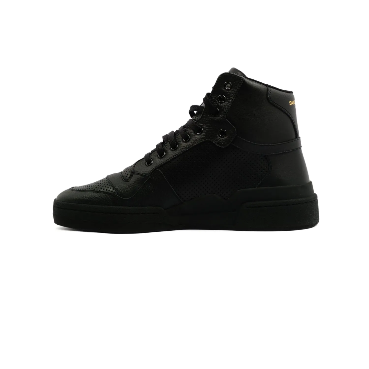 YVES SAINT LAURENT PERFORATED HIGH-TOP SNEAKERS