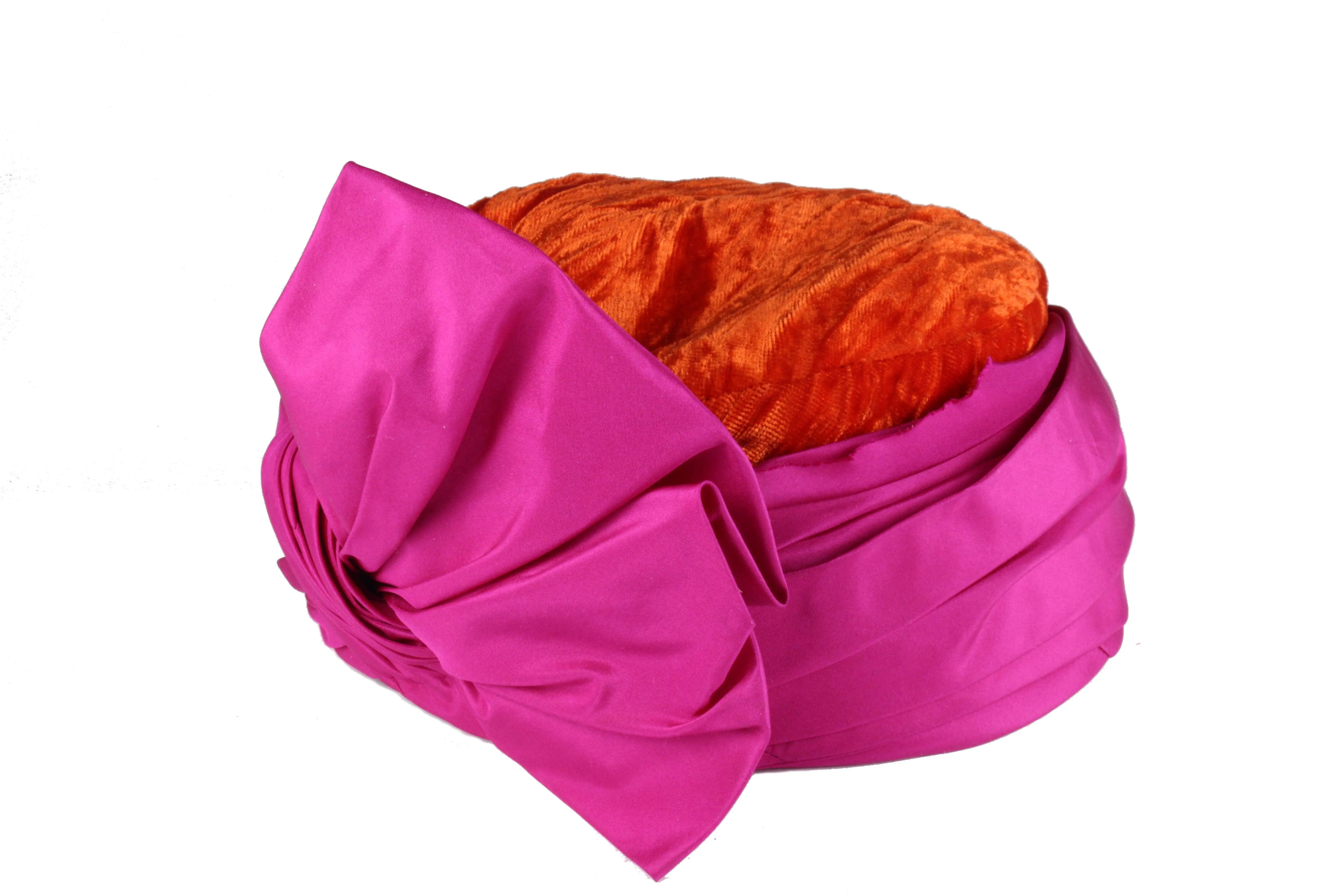 YVES SAINT LAURENT Rive Guache velvet turban hat