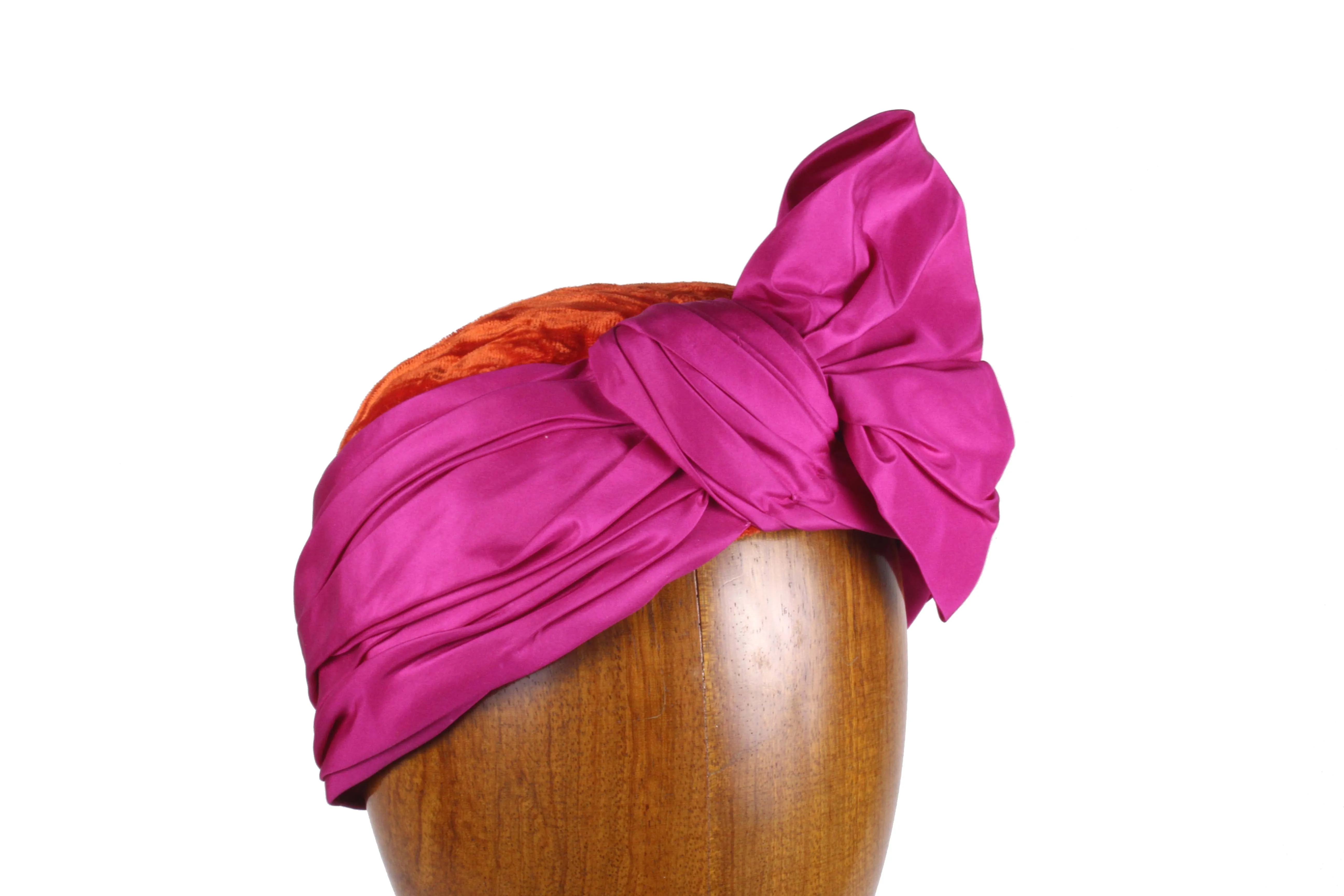 YVES SAINT LAURENT Rive Guache velvet turban hat